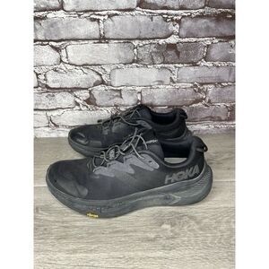 Hoka One One Sneakers Running Shoes Transport Black Athletic Women Sz 9.5B US/42